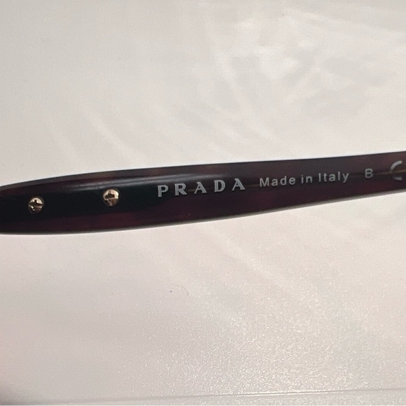 Prada SPR 08O SUNGLASSES  Havana Brown gradient, 57[] 17 BP39418749 Italy 2AU-6 - Picture 6 of 13